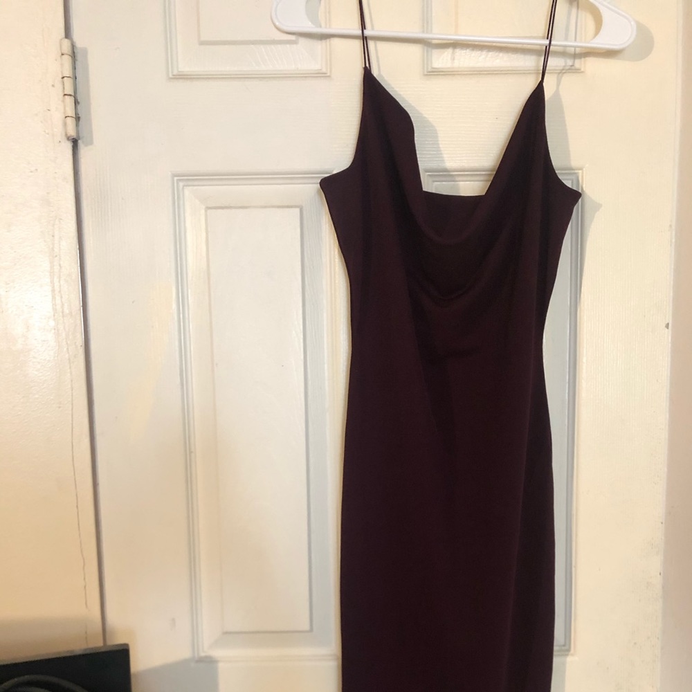 Burgundy Mid dress
